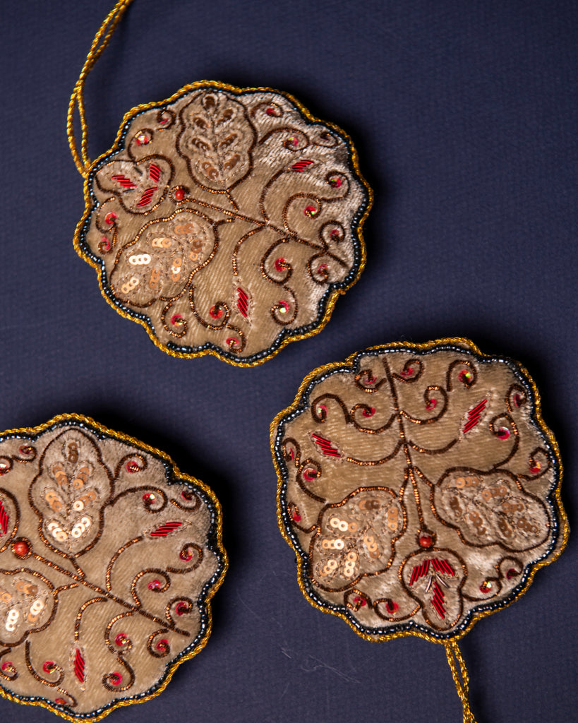 Embroidered Woodland Ornament