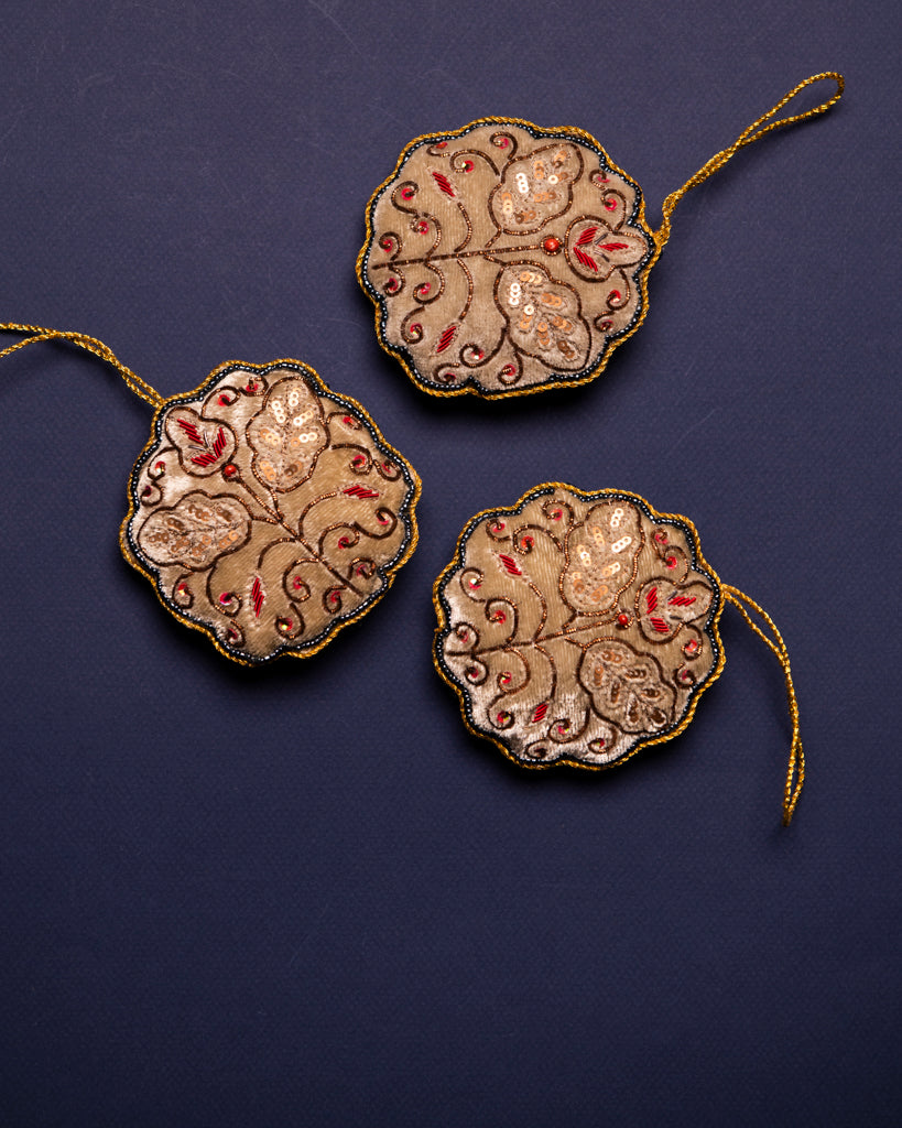 Embroidered Woodland Ornament