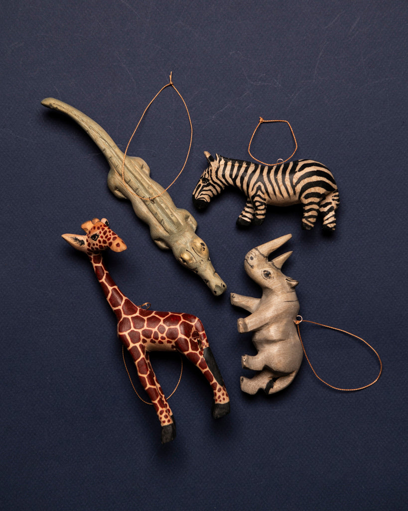 Hand-Carved Animal Ornament