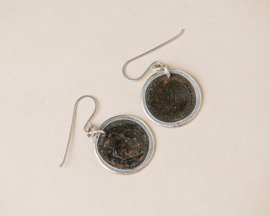 Moroccan Large Coin Earrings