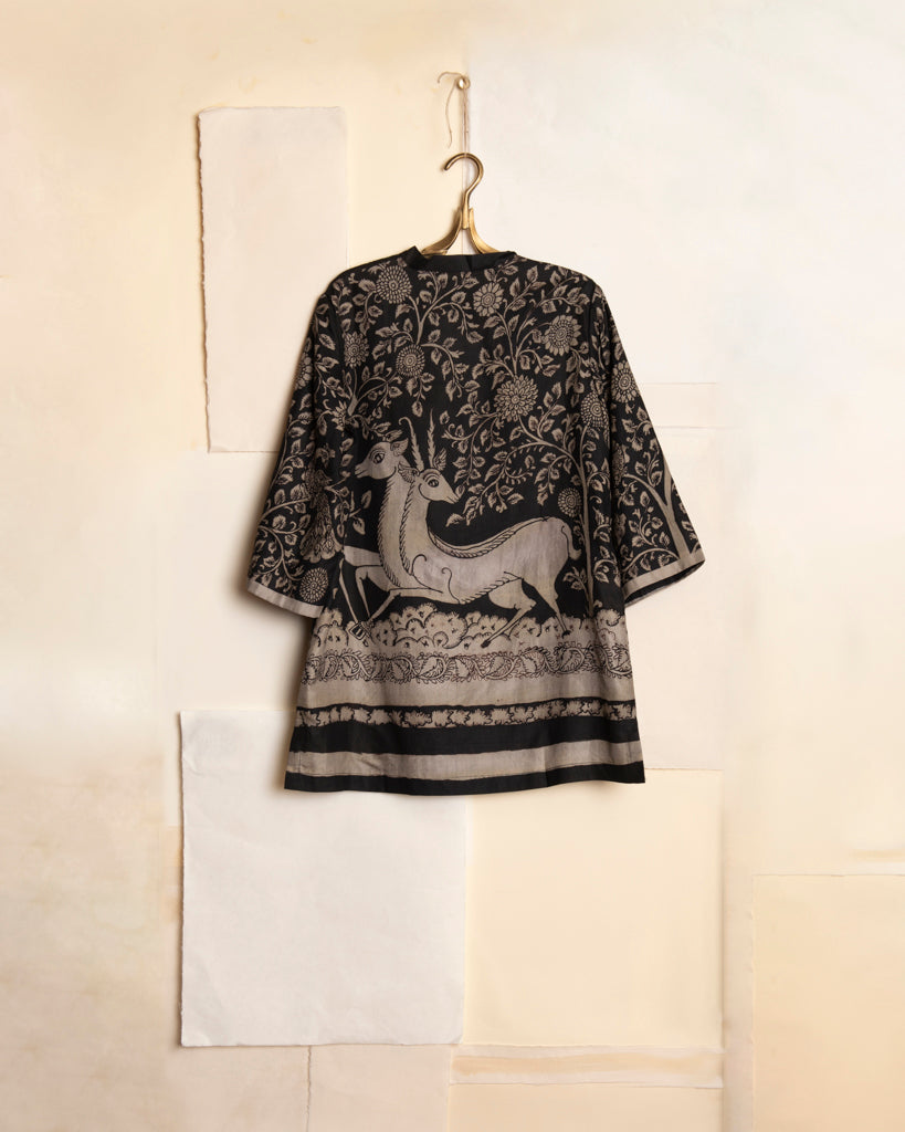 Trishna Silk Set in Black