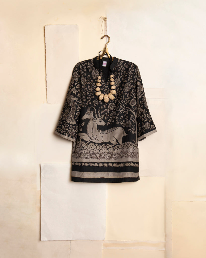 Trishna Silk Set in Black