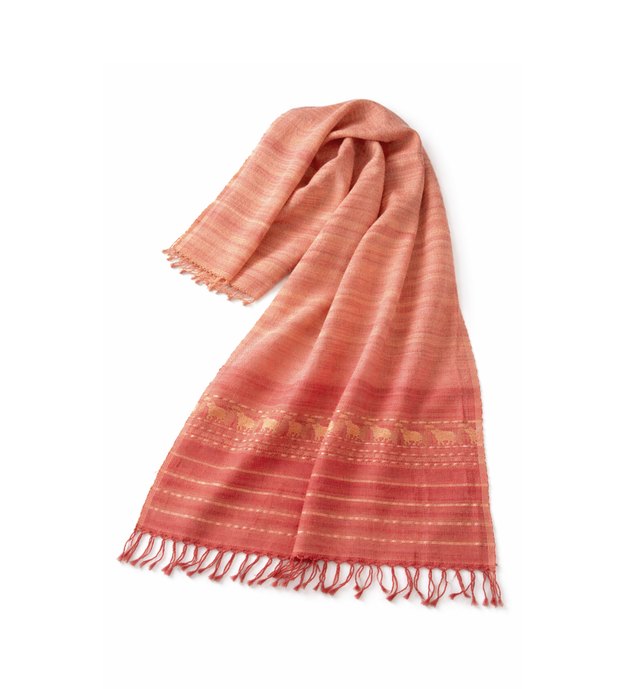 Raw Silk Jamdani Scarf