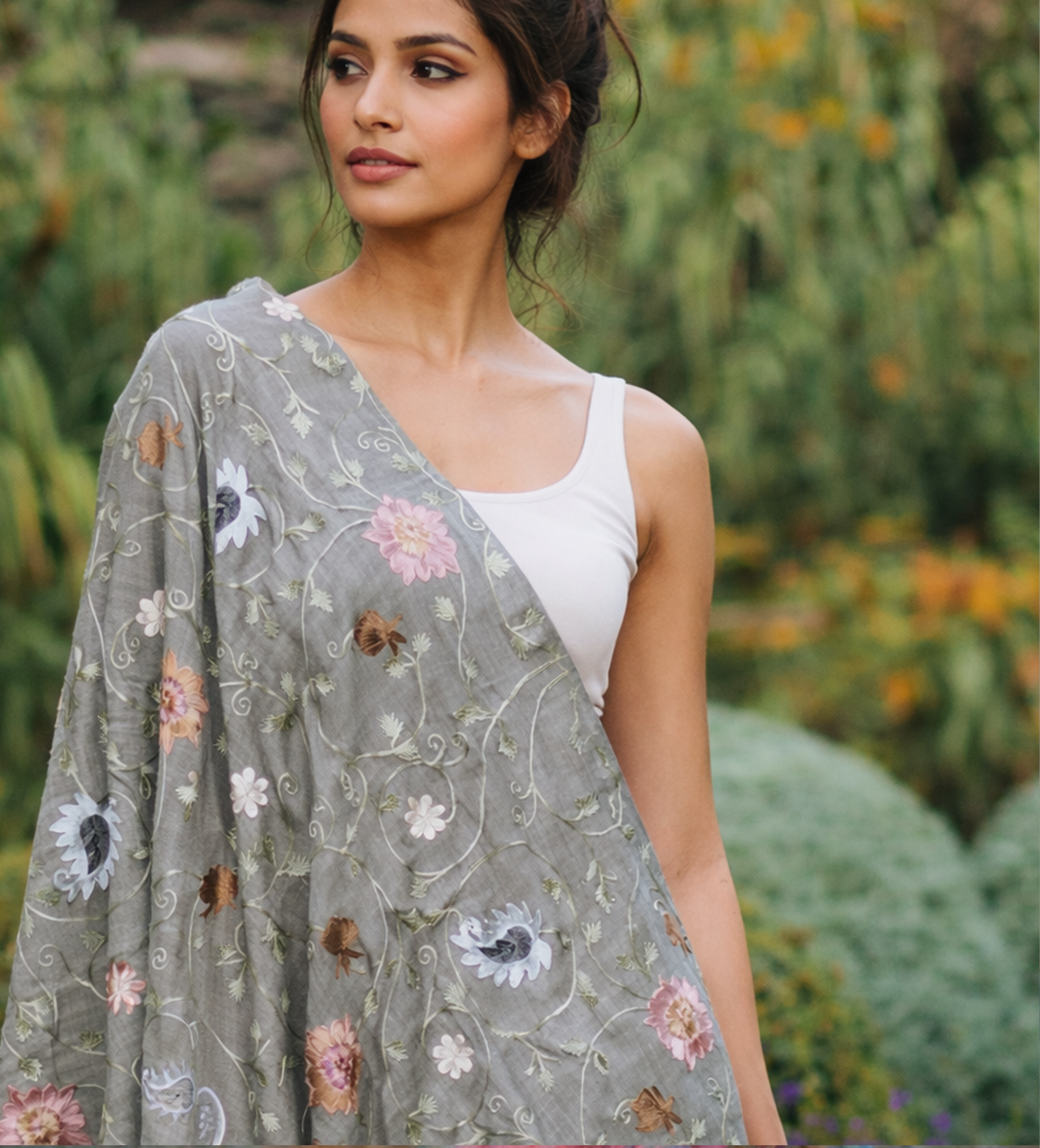 Rajika Embroidered Shawl – Ibu Movement