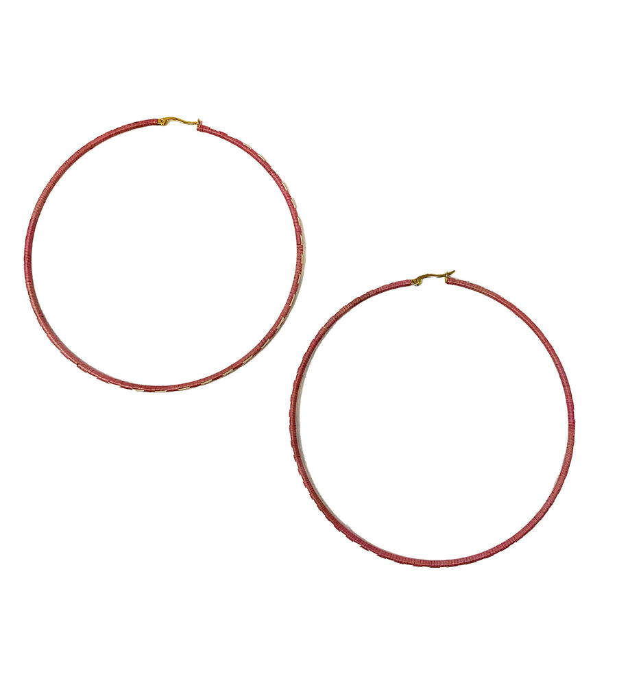 Zenu Hoop Earring: Lavender