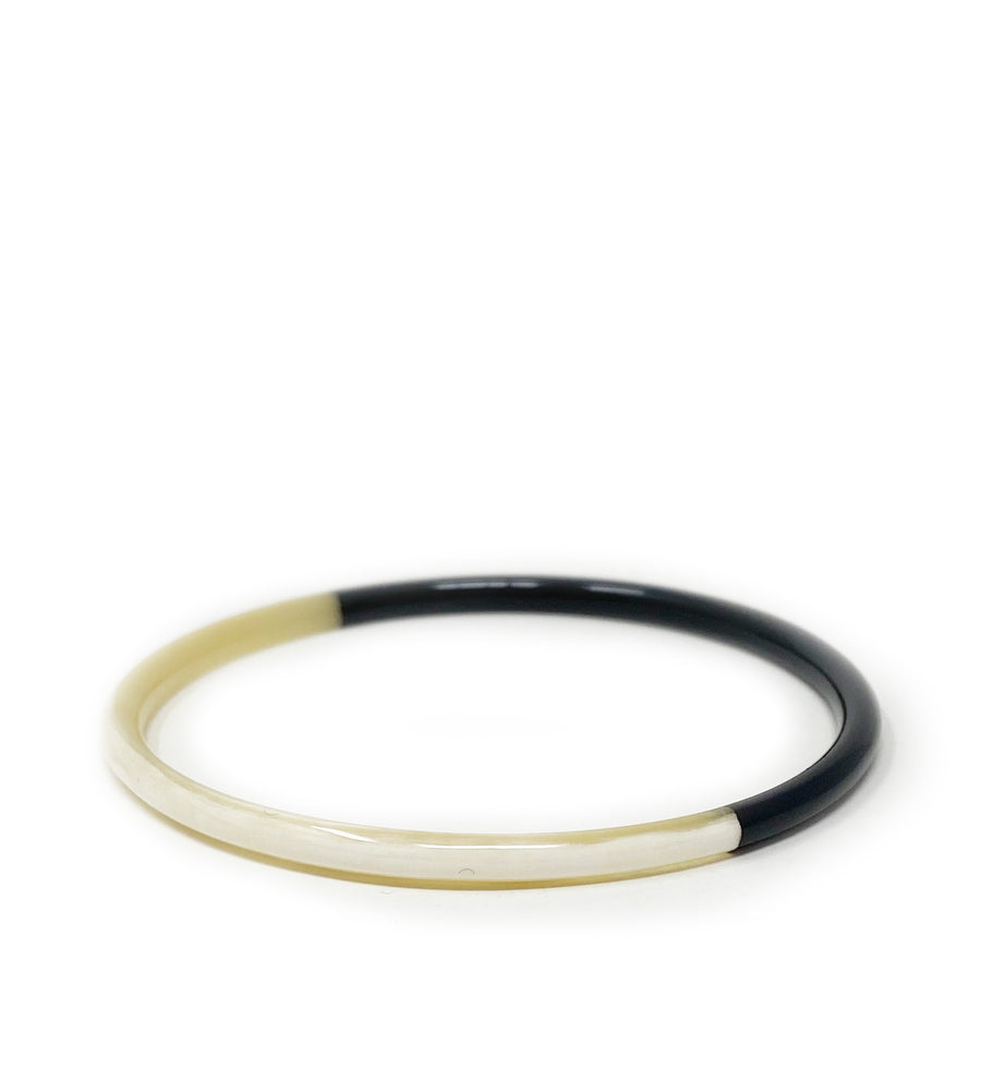 Hand Carved Lacquered Horn Bangle