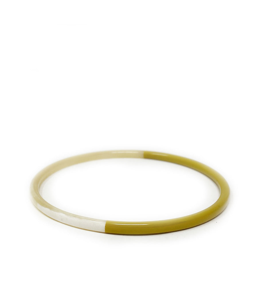 Hand Carved Lacquered Horn Bangle