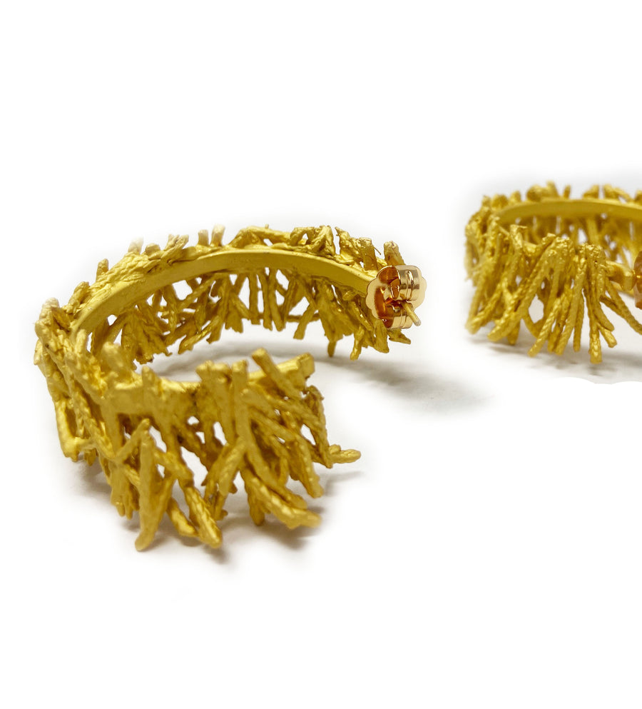 Pine Hoop Earrings