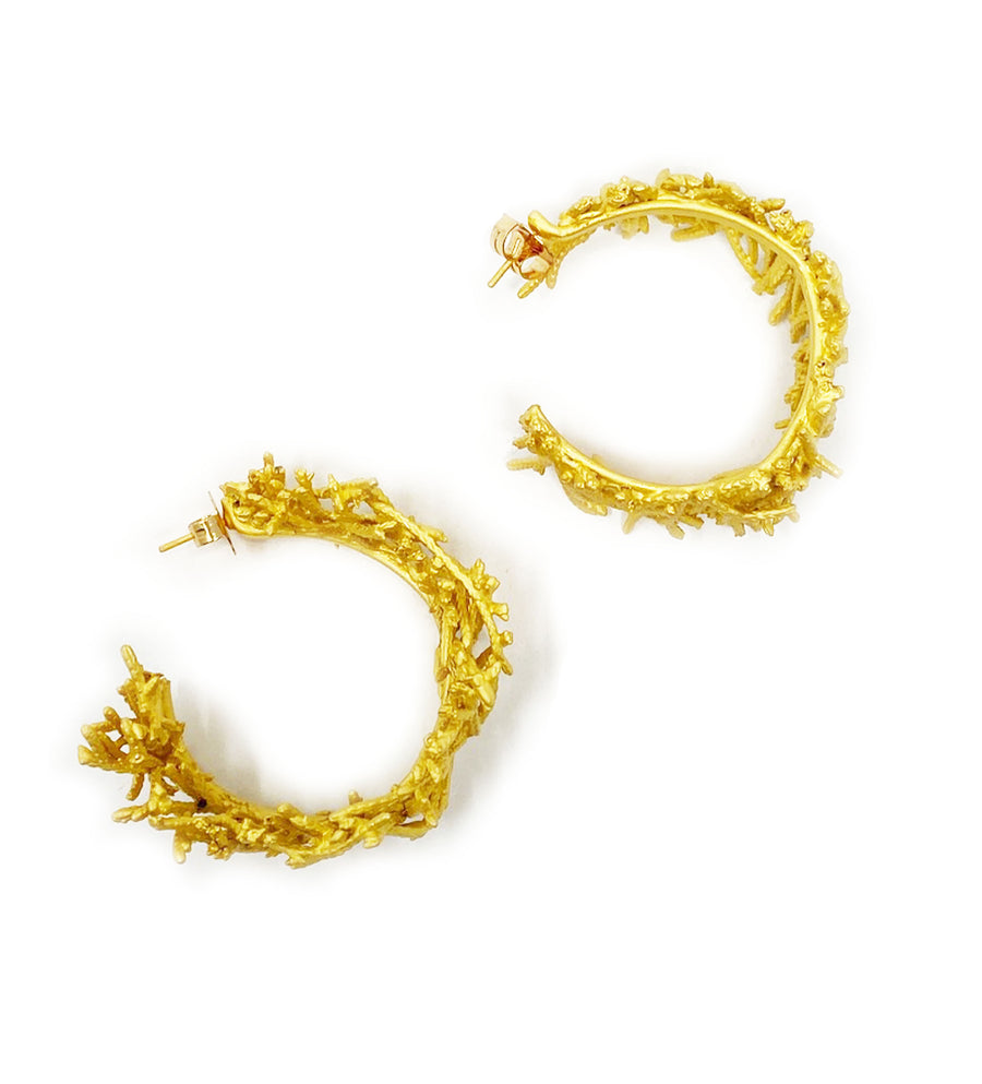 Pine Hoop Earrings