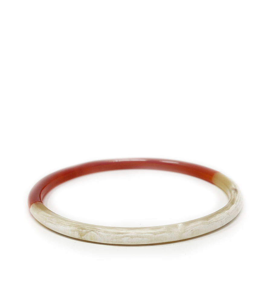 Hand Carved Lacquered Horn Bangle