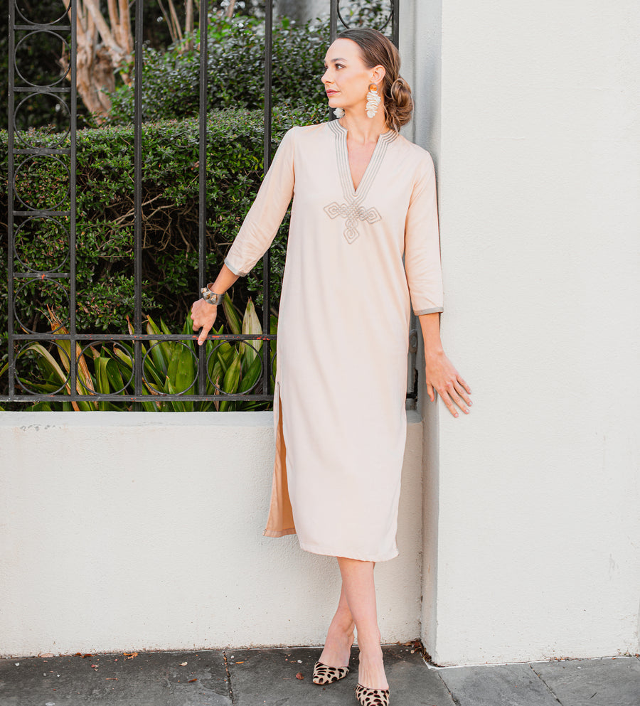 Moroccan V-Neck Slim Fit Dress