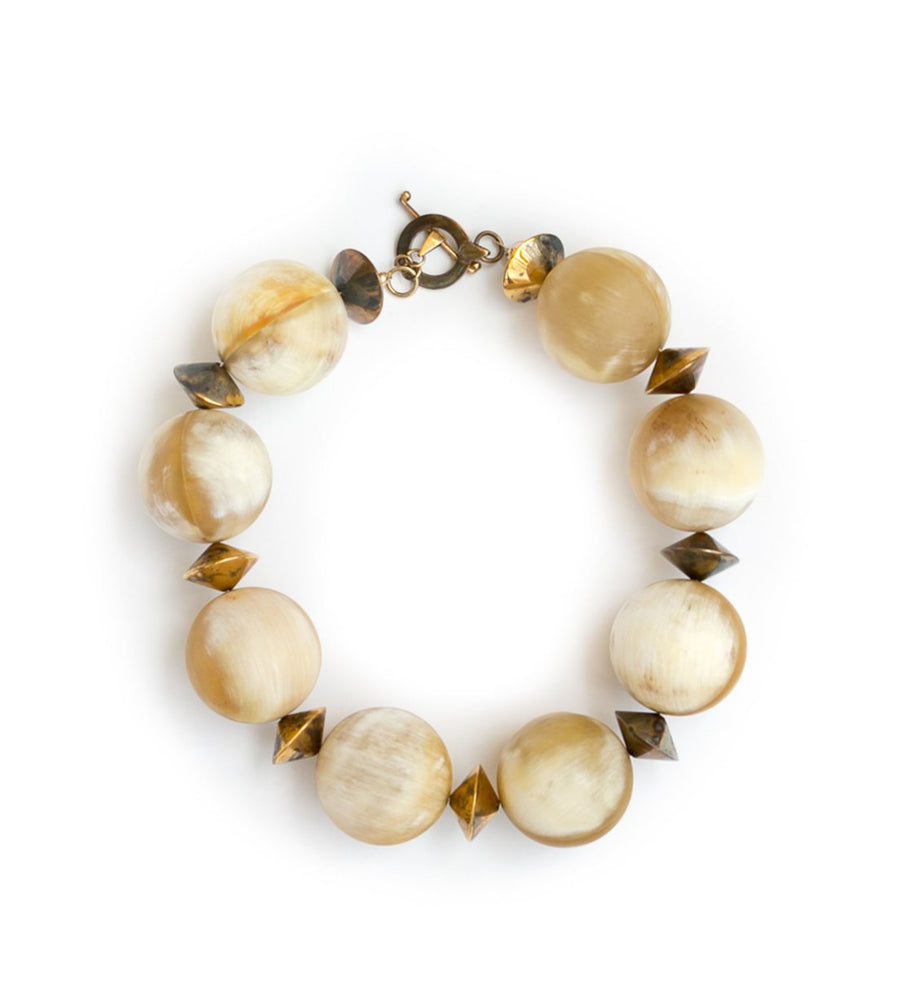 Large Horn Sphere Necklace